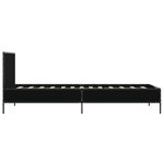 vidaXL Cadre de lit sans matelas noir 90x190 cm