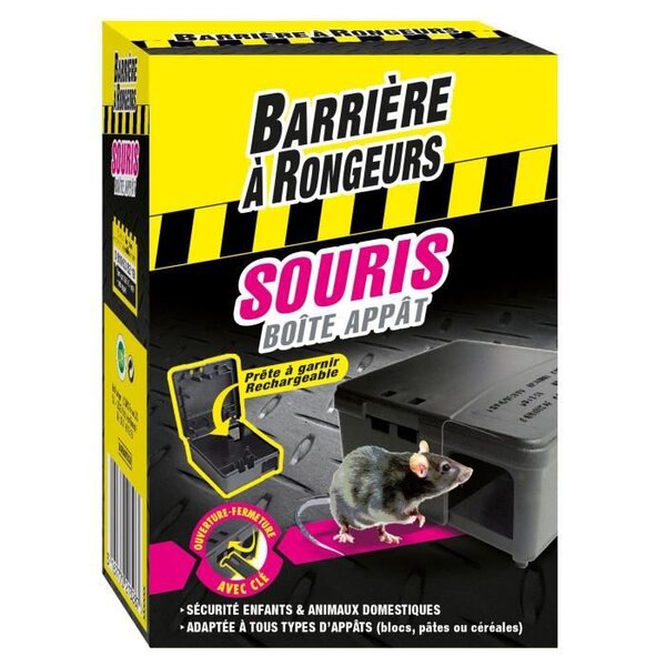 BARRIERE A RONGEURS - Boite appât souris