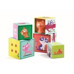 Djeco DJ09100 - Cubes premier âge - Catibloc