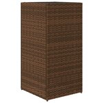 vidaXL Jardinières 2 Pièces marron 40x40x80 cm résine tressée