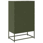 vidaXL Buffet haut vert olive 68x39 x111 5 cm acier