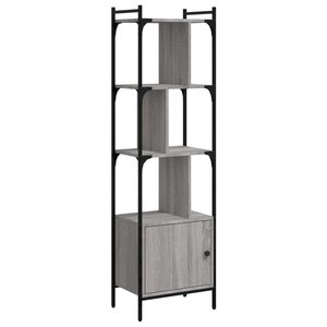 vidaXL Bibliothèque avec porte sonoma gris 44 5x30x154 5 cm