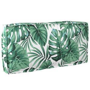 vidaXL Coussin pour dossier de palette Floral Motif de feuille
