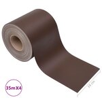 vidaXL Écrans d'intimité de jardin 4 Pièces PVC 35x0 19 m Marron
