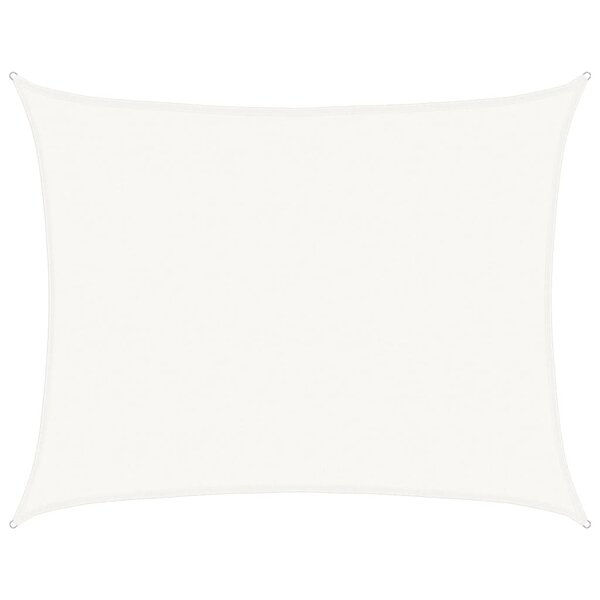 vidaXL Voile d'ombrage 160 g/m² Blanc 6x7 m PEHD