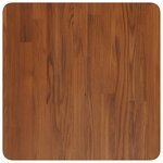 vidaXL Dessus de table carré Marron foncé50x50x2 5cm Bois chêne traité