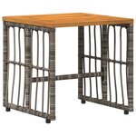 vidaXL Ensemble de meubles d'extérieur 5 Pièces Noir et Gris foncé