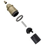 vidaXL Douilles de lampe 2 Pièces bronze E27