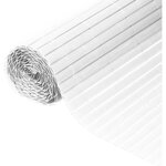 Canisse PVC double face 1 x 3 m - 1600 g/ m² - Occultant 4/5 anti-UV - Blanc