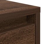 vidaXL Table basse avec tiroirs chêne marron 70 5x70x40 cm