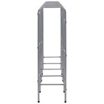 vidaXL Étagère de rangement pour 12 caisses Argenté 190x33x116cm Acier