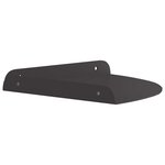 vidaXL Étagère Murale avec étagère 2 Pièces Noir 24 x 24 x 2 cm