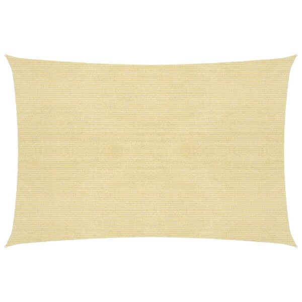 vidaXL Voile d'ombrage 160 g/m² Beige 4x7 m PEHD