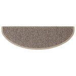 vidaXL Tapis d'escalier autocollants 15 Pièces 65x21x4 cm Beige foncé