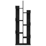 vidaXL Bibliothèque Chêne noir 48 x 25.5 x 140 cm Bois d'ingénierie