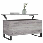 vidaXL Table basse Sonoma gris 90x44 5x45 cm Bois d'ingénierie