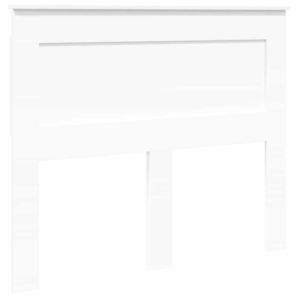 vidaXL Tête de lit avec tête de lit Blanc 120 cm Bois d'ingénierie