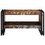 vidaXL Table basse multicolore 70x50x38 cm bois de récupération massif