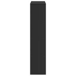 vidaXL Étagère séparatrice de pièce 4 niveaux noir 131 5x29x131 5 cm