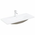 vidaXL Meuble de Lavabo de Salle de Bain avec tiroir 3 Pièces Chêne noir