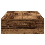 Cadre de lit de rangement vidaXL Bois ancien 80x200 cm