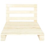 vidaXL Cadre de lit de palette sans matelas bois massif pin 100x200 cm