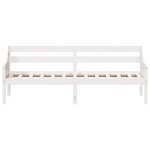 vidaXL Lit de jour sans matelas blanc 80x200 cm bois de pin massif