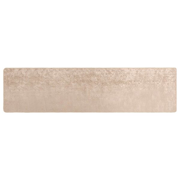 vidaXL Coureur de Tapis MARSA Beige 80 x 400 cm Polyester et PVC