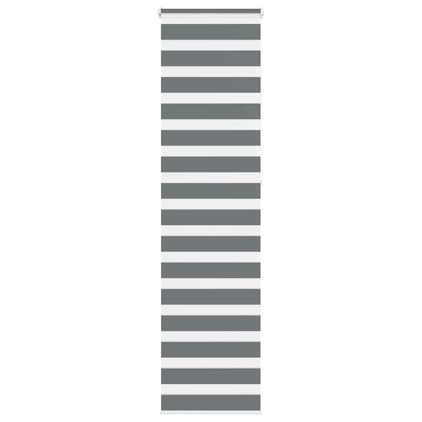 vidaXL Store zèbre gris foncé largeur du tissu 55 9 cm polyester