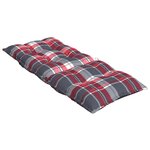 vidaXL Coussins de chaise à dossier haut lot de 6 motif carreaux rouge