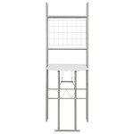 vidaXL Ensemble à dîner pliant 3 Pièces et étagère de rangement MDF acier