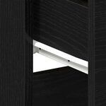 vidaXL Cabinet de chevet Chêne noir 40 x 35 x 65 cm Bois d'ingénierie