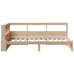 vidaXL Lit bibliothèque sans matelas 75x190 cm bois de pin massif