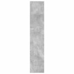 vidaXL Bibliothèque gris béton 40x30x152 cm bois d'ingénierie