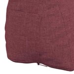 vidaXL Coussin de Dos Bordeaux 60 x 20 x 50 cm tissu