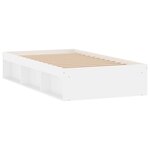 vidaXL Cadre de lit blanc 90x190 cm