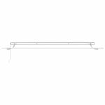 vidaXL Auvent Rétractable Blanc 500 × 300 cm Tissu et Métal