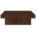 vidaXL Table basse Chêne marron 90x90x28 cm Bois d'ingénierie