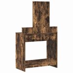 vidaXL Table de Toilette Chêne fumé 79 x 41 x 140 cm Bois d'ingénierie