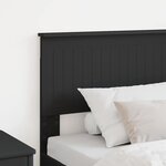 vidaXL Tête de lit avec tête de lit Chêne noir 90 cm Bois d'ingénierie