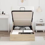 vidaXL Cadre de lit ottoman Chêne Sonoma 193 x 120 x 25 cm