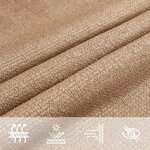 vidaXL Voile d'ombrage 160 g/m² Taupe 3 6x3 6x3 6 m PEHD