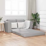 vidaXL Canapé-Lit 60cm Gris nuage tissu
