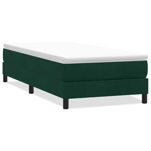 vidaXL Sommier à lattes de lit sans matelas vert foncé 100x220cm