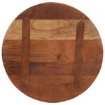 vidaXL Dessus de table Ø 60x3 8 cm rond bois massif de récupération