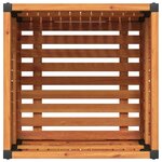 vidaXL Jardinière 45x45x44 cm bois massif d'acacia et acier