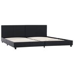 vidaXL Cadre de lit Noir Similicuir 180x200 cm