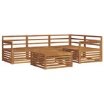 vidaXL Ensemble de canapés d'extérieur 5 pc Naturel