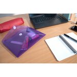 Sachet De 5 Mini Pochettes-enveloppes Polypropylène - A5 - Couleurs Assorties - Exacompta