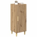 vidaXL Buffet Chêne artisanal 34 5 x 34 x 90 cm Bois d'ingénierie